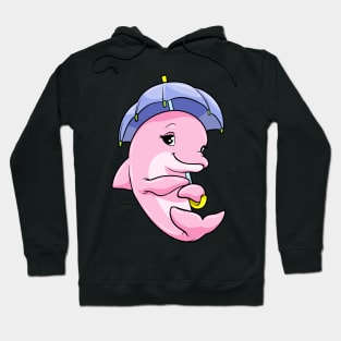 Dolphin with umbrella Hoodie